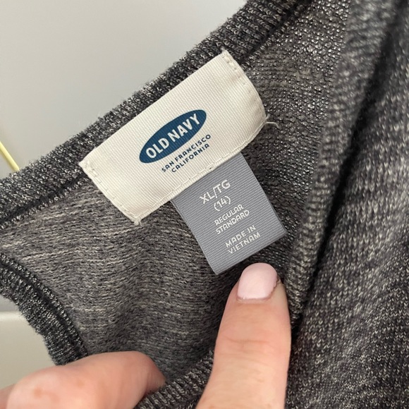 Girl’s Size 14 Marled Grey Jumpsuit/Romper - Picture 3 of 4